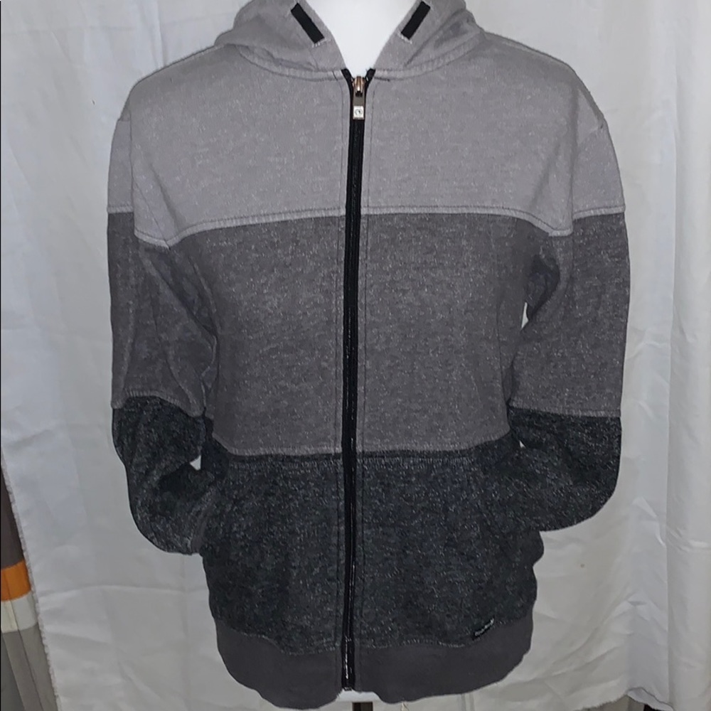 Black, Dark gray, and gray boys Zip up jacket
